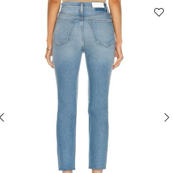 ✨Originals 90s High Rise Ankle Crop in Medium Destroyed 10 Sz. 26 RE/DONE✨ - Picture 3 of 11